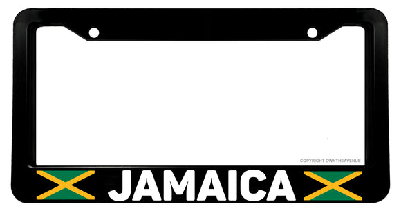 Jamaica Flag Jamaican Model 2 Car Truck License Plate Frame - OwnTheAvenue