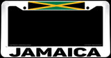 Jamaica Flag Jamaican White Auto License Plate Frame - OwnTheAvenue