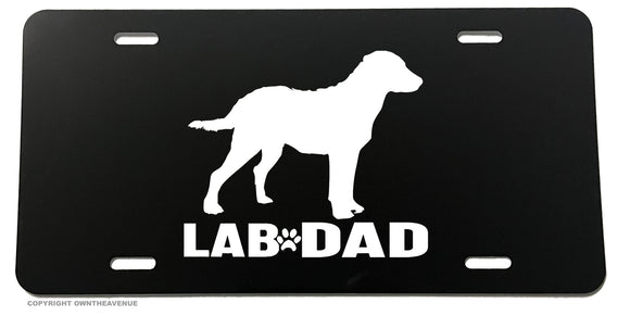 Lab Dad Labrador Retriever Dog Pet Car Truck License Plate Cover - OwnTheAvenue