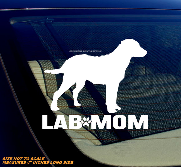 Lab Mom Labrador Retriever Pet Dog Vinyl Decal Sticker 4