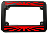 Japan Japanese Rising Sun Flag Motorcycle License Plate Frame - OwnTheAvenue