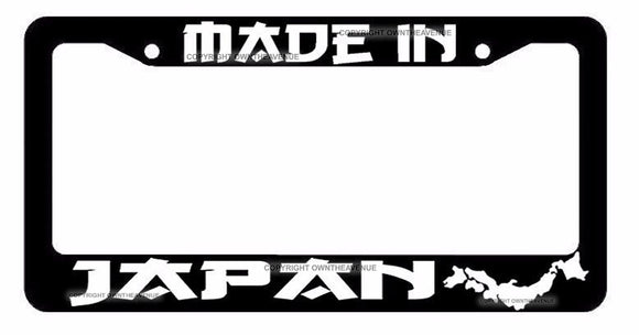 Made In Japan State JDM Racing Drifting Dope Low White Art License Plate Frame - OwnTheAvenue