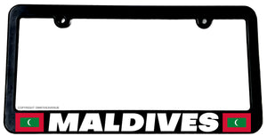 Maldives World Country Flag Car Truck Auto License Plate Frame - OwnTheAvenue