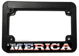 'Merica Vintage Style USA American Flag Motorcycle License Plate Frame - OwnTheAvenue