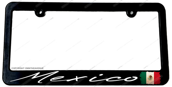 Mexican Mexico Vintage Style Flag Racing Drifting License Plate Frame - OwnTheAvenue