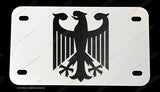 German Germany Flag Eagle Carbon Vinyl Print Motorcycle Metal License Plate - OwnTheAvenue