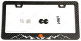 Mountains Sunset Mountain Off Road Truck Carbon Fiber License Plate Frame - OwnTheAvenue