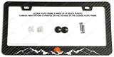 Mountains Sunset Mountain Off Road Truck Carbon Fiber License Plate Frame - OwnTheAvenue