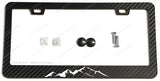 Mountains Mountain Off Road Truck Carbon Fiber License Plate Frame - OwnTheAvenue