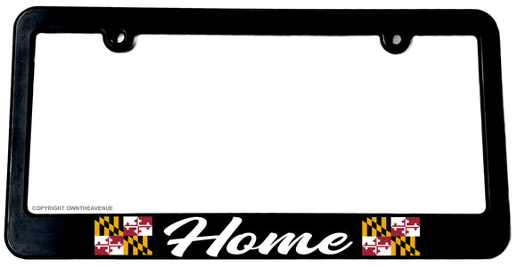 Home Maryland Flag Car Truck Auto License Plate Frame - OwnTheAvenue