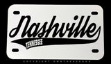 Nashville Tennessee Motorcycle Metal License Plate - OwnTheAvenue