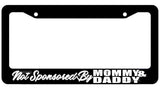 Not Sponsored By Mommy And Daddy JDM Drag Racing Drifting License Plate Frame - OwnTheAvenue