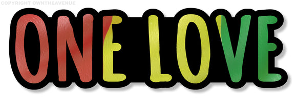 One Love Rasta Rastafarian Rastafari Car Truck Laptop v3 Vinyl Sticker Decal 5