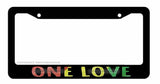 One Love Rasta Rastafarian Car Truck License Plate Frame