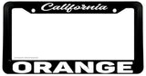 Orange California License Plate Frame - OwnTheAvenue