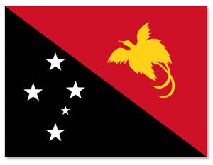 Papua New Guinea Country Flag Car Truck Window Bumper Laptop Sticker Decal 3.75"