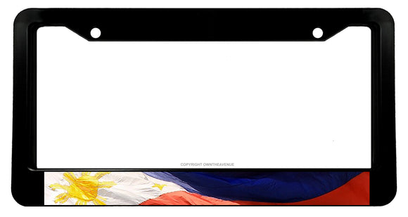 Philippines Philippine Filipino Flag Wavey Car Truck License Plate Frame - OwnTheAvenue