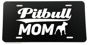 Pitbull Mom Pet Car Truck Auto License Plate Cover Model V01 - OwnTheAvenue