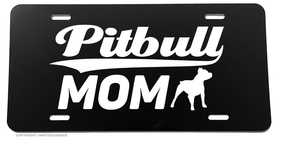 Pitbull Mom Pet Car Truck Auto License Plate Cover Model V01 - OwnTheAvenue