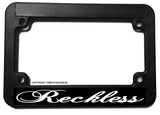 Reckless Humor Racing Dirt Bike Motorcycle License Plate Frame - OwnTheAvenue