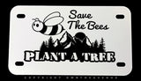 Save The Bees Humor Joke Nature Motorcycle Metal License Plate