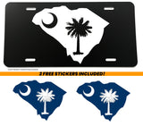 South Carolina Flag Car Truck Auto Metal License Plate + Bonus - OwnTheAvenue