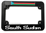 South Sudan World Country Flag Motorcycle License Plate Frame - OwnTheAvenue