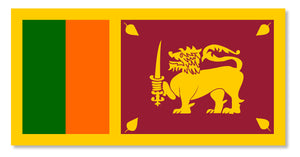 Sri Lanka Country Flag Car Truck Window Bumper Laptop Cup Cooler Sticker Decal