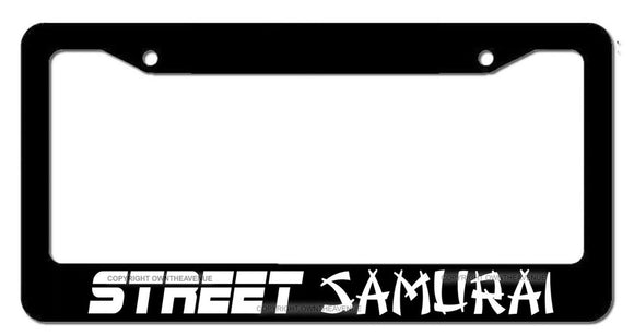Street Samurai Drag Drift Race Drifting JDM Funny License Plate Frame