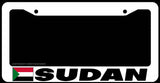 Sudan World Country Flag Car Truck Auto White License Plate Frame - OwnTheAvenue