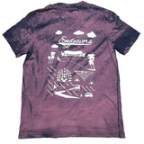 Mineral Acid Wash Blue & Purple Skateboarding Surfing Skate Surf Vol.4 Adult T Shirt S-3XL - OwnTheAvenue