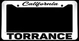 Torrance California White License Plate Frame - OwnTheAvenue