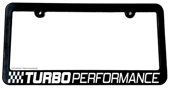 Turbo Performance Racing Drifting License Plate Frame - OwnTheAvenue
