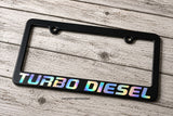 Turbo Diesel Import Truck Lift Off Road 4x4 Holographic V01 License Plate Frame