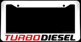 Turbo Diesel Import Truck Lift Off Road 4x4 White License Plate Frame - OwnTheAvenue