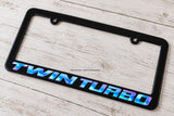 Twin Turbo Racing Drifting JDM Glow In The Dark License Plate Frame