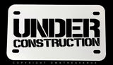 Under Construction Humor Funny Dirt Bike Motorcycle Metal License Plate