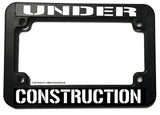 Under Construction Humor Racing Dirt Bike Motorcycle License Plate Frame - OwnTheAvenue