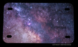 Universe Galaxy Stars Outer Space Motorcycle Metal License Plate