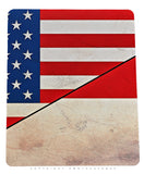 Indonesia USA Vintage Style Flag Mouse Pad - OwnTheAvenue