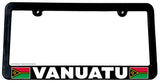 Vanuatu World Country Flag License Plate Frame - OwnTheAvenue