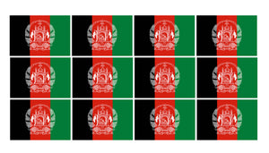 x12 Afghanistan Country Flag Car Truck Window Bumper Laptop Sticker Decals 2"