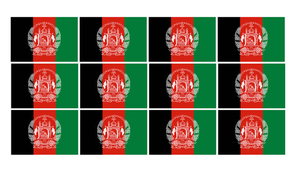 x12 Afghanistan Country Flag Car Truck Window Bumper Laptop Sticker Decals 2