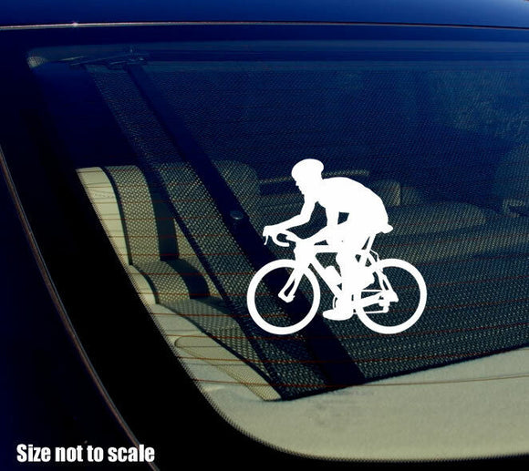 Street Bike Decal sticker cycling biking car window Biker - OwnTheAvenue