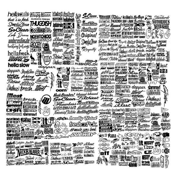 JDM 50 Random Car Stickers Decals Bulk Wholesale Pack Lot Race Drift Drag JDM Z - 9384 - OwnTheAvenue