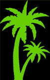 Palm Tree Duo Decal Car Window Island Tropical Beach Sticker Paradise Ocean #D32 - OwnTheAvenue