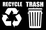 Recycle Trash Symbol Decals Sticker Logos For Home & Office Choose A1 - OwnTheAvenue