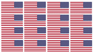 x12 Reversed American Flag 2" Helmet USA Vinyl Sticker Decal - OwnTheAvenue