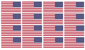 x12 Reversed American Flag 2" Helmet USA Vinyl Sticker Decal - OwnTheAvenue