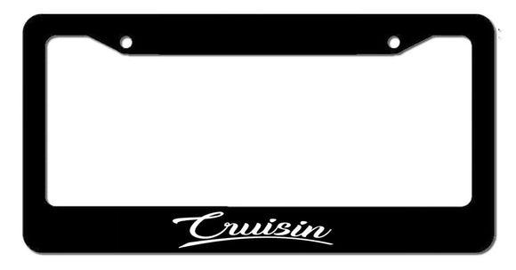Cruisin Funny Drag Drift JDM Race Low Rider Lowered License Plate Frame